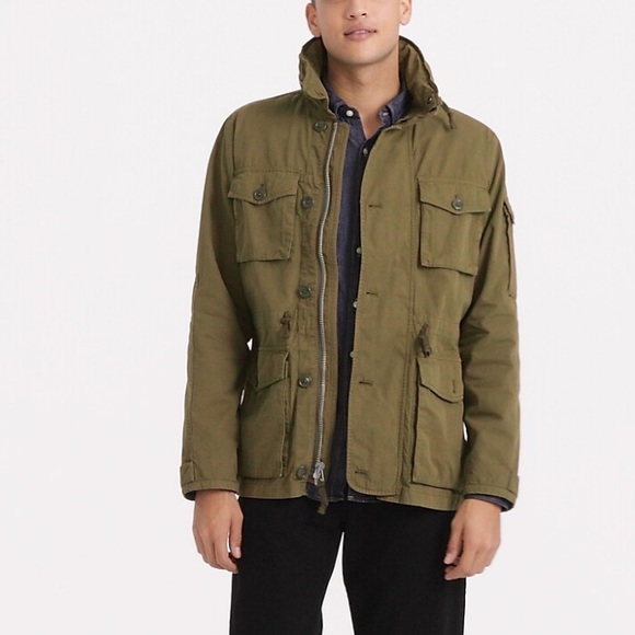 J Crew Mens Olive Moss Field Mechanic 